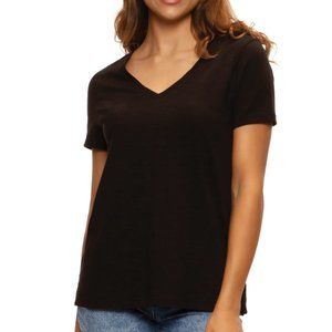 NWT Felina Women's Cozy Everyday Short Sleeve V-Neck T Shirt Size 2XL $35 2HL25